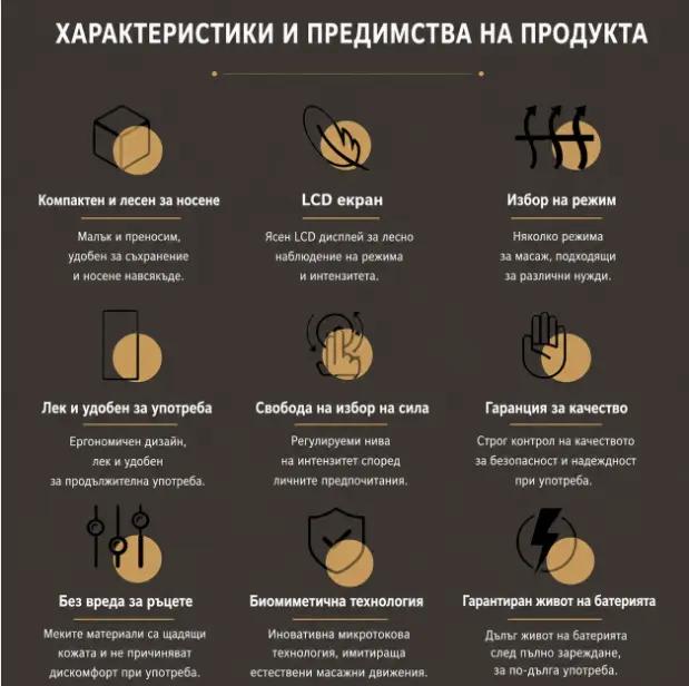 Електроимпулсни ръкавици за EMS терапия