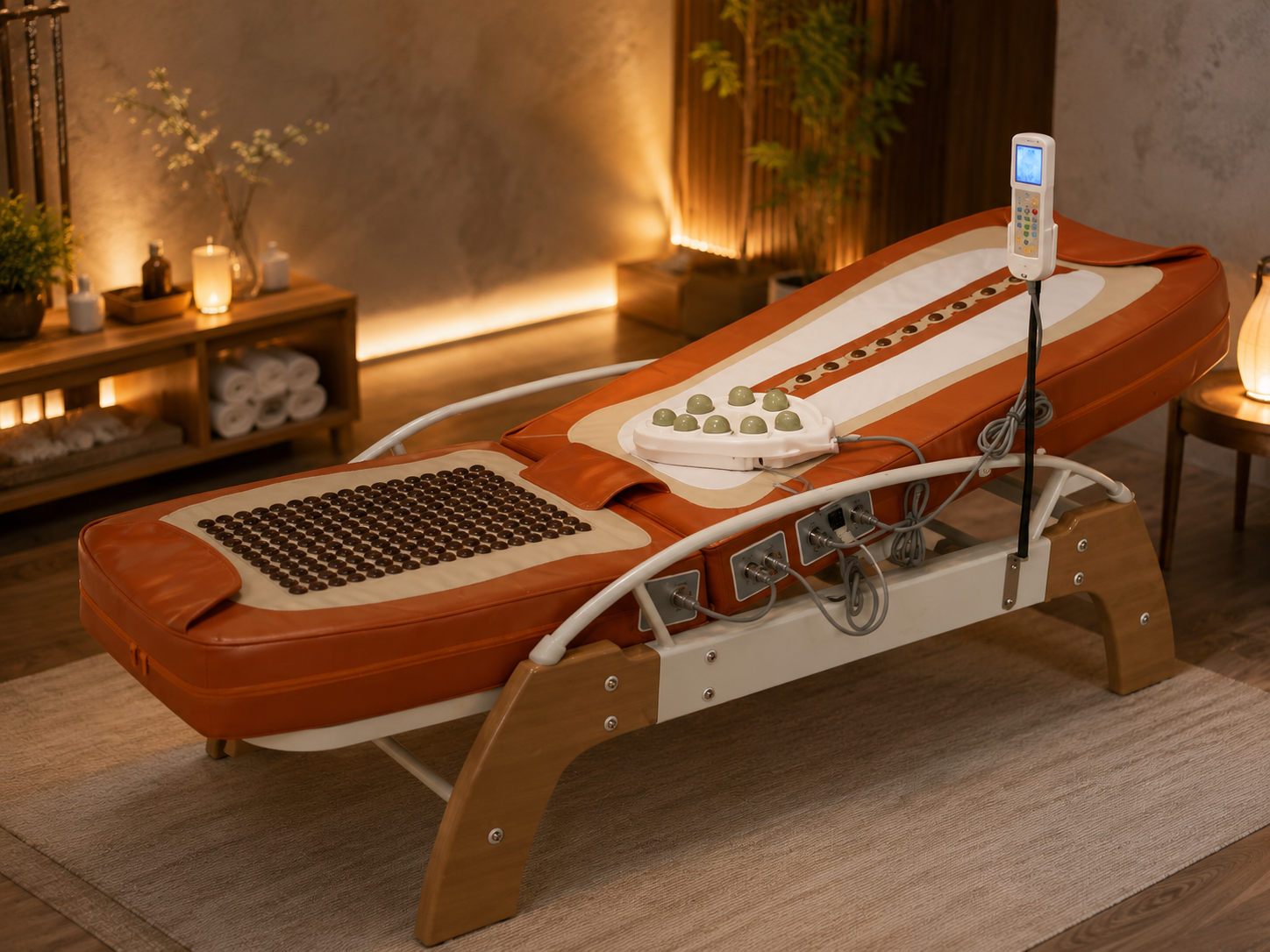 Xmed Thermo Bed Pro – Професионално термомасажно легло с нефрит и турманий