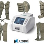 Апарат за пресотерапия Xmed с комплект маншети за крака и талия